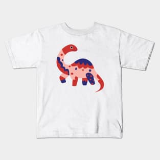 Cartoon Brontosaurus Dino Kids T-Shirt